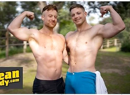 Kyle Denton & Tim James Check Each Other Out Before Getting Down And Dirty On The Bed