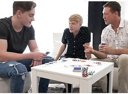 Tiny Boy Caleb Anthony Gives Up His Tight Hole To Big Stepbrother And Horny Stepdad
