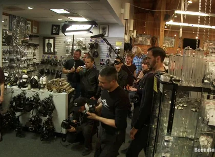 Jessie Colter Gets Gang Banged at Mr S Leather Store