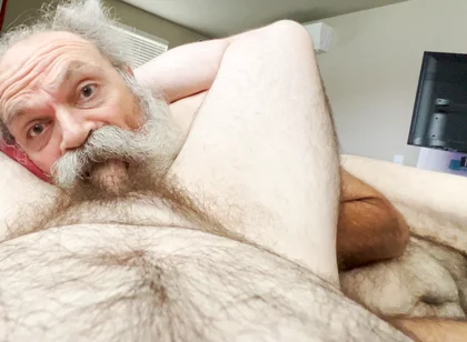 Old Hairy Daddy Bear Sucks Boy