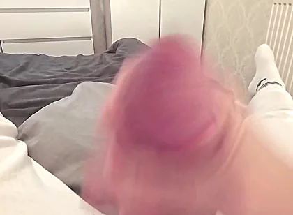 Evening Wank with Noisy Orgasm