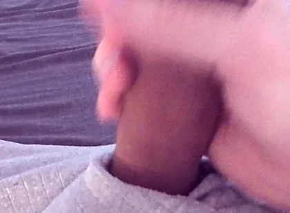 Watching Porn Leads to Noisy Cumshot After Quick Horny Wank