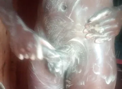 Stroke That Big Black Dick in the Shower and Cum