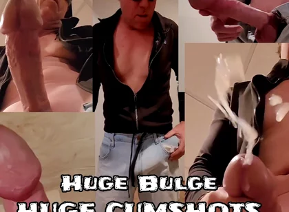 Huge Cock Bulge Causes Huge Cumshots for Siixxbig