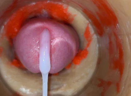 Camera Deep Inside Tight Pussy Captures Huge Cum Explosion 4K