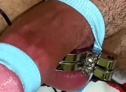 CBT Ballstretching Estim Edging Dick Cum