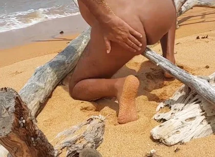 Ladysilva Femboy Hot Ass on the Beach