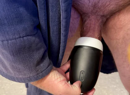 Second Shot with New Toy-cum as Lube