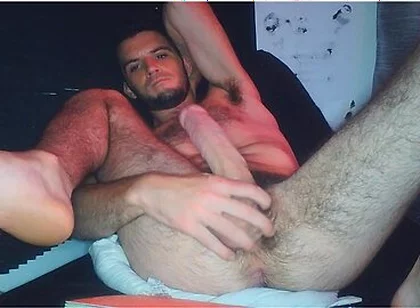 Hot Jock Pushes Cum Out His Ass And Cumshot