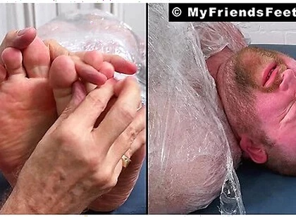 Tommy Bearhama Gets Mummified And Giggles With Feet Tickles