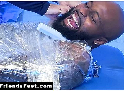 Hairy Dallas Experienced Feet Tickles While Wrapped