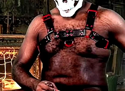 Gooning at the Haunted Mansion - Huge Cocked Beefy Jock Ready to Blow Massive Load