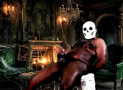 Gooning at the Haunted Mansion - Huge Cocked Beefy Jock Ready to Blow Massive Load