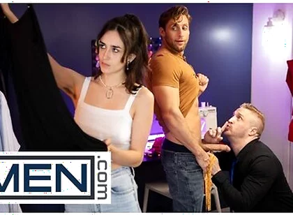 Men - Horny Tailor Mateo Tomas Measures Up Dom Kings Dick And Gives Him A Sneaky Blowjob