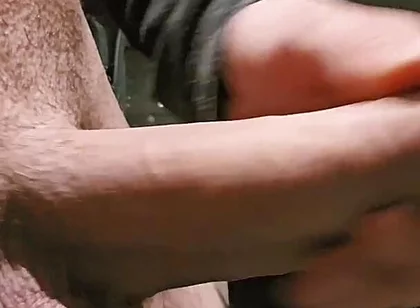 Young Cock Squirts a Lot of Cum Because of Women Moaning