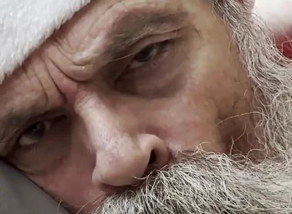 Grandpa Santa Bear Worships Cock