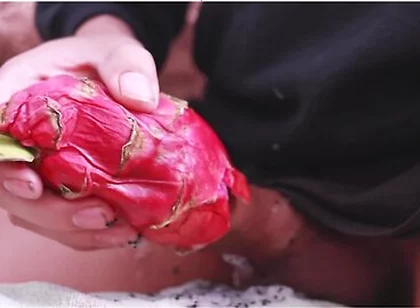I Was So Horny I Used A Dragon Fruit To Jerk Off And Then Took A Long Piss