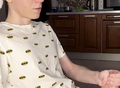 Naughty Solo Session Floods Twink Abs with Cum