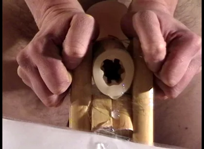 Long Fleshlight Pussy Stand Fuck Masturbation
