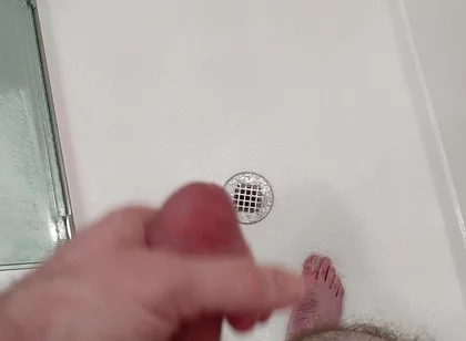 Jerking It in the Hotel Shower Stall