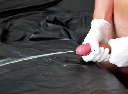 Chastity Release by Cockhead Massage and Post Orgasm Polishing