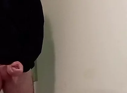 Boy in Hoodie Jerk off and Finish with a Cumshot