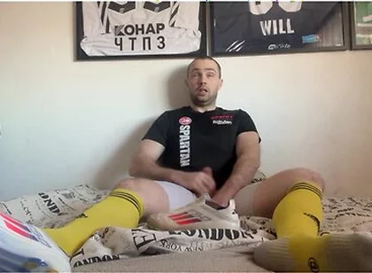 Wank And Cum In Soccer Socks And Cleats