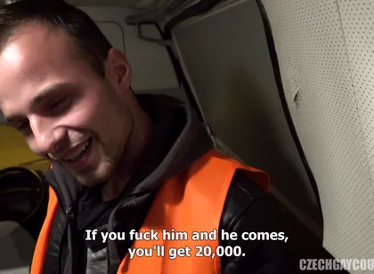 Czech Gay Couples 5 Parking Lot Punishment - Fresh Meat Wrecked in a Company Car