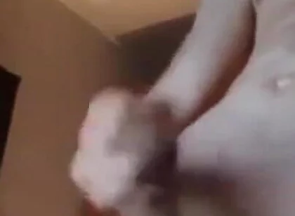 Strip with shaved masturbation