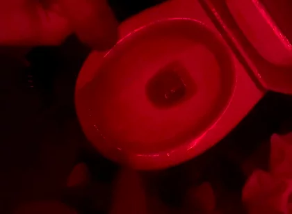 Amateur Boy Watches His Friend Pee in the Club's Toilets, Lends Him a Helping Hand and Gets Hard...
