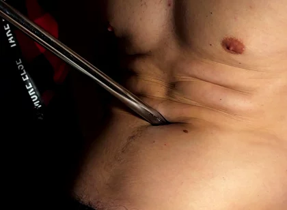 Belly Fetish Close-ups with Gutpunches and Navel Pressure Play