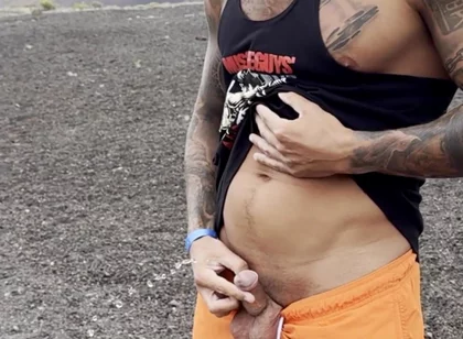 Pissing in a Gay Cruising Zone