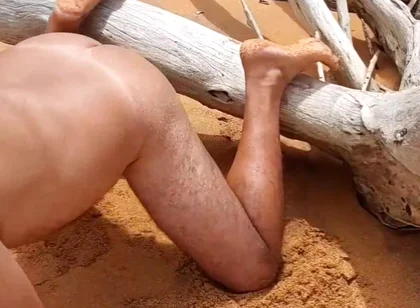 Ladysilva Very Hot Naked on the Beach with Her Tanned Ass