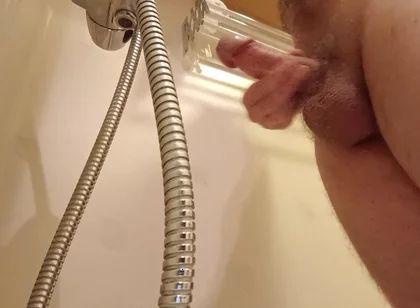 December Bathroom Cumshot