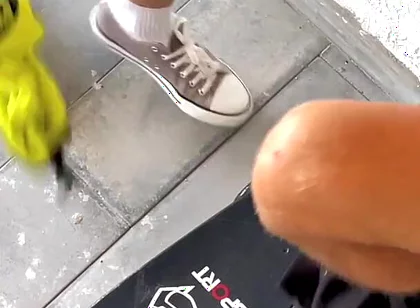 He Noticed a Guy He Saw on a Gay App, and Asked Him to Have Sex Right Then and There. He Fucked a Skateboarder on a Fire Escape