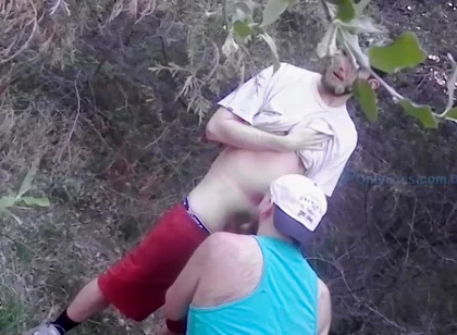 Straight Masculine Hairy Anon Cum Dump Slut Cub Bear Cruising in the Forest Sucked My Cum Out