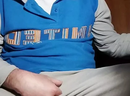 The Absorbed Pleasure of Jerking His Cock with Pure Pleasure!