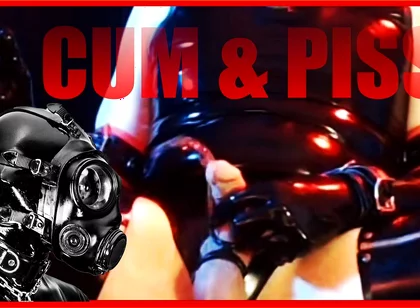 Cum and Piss in Rubber