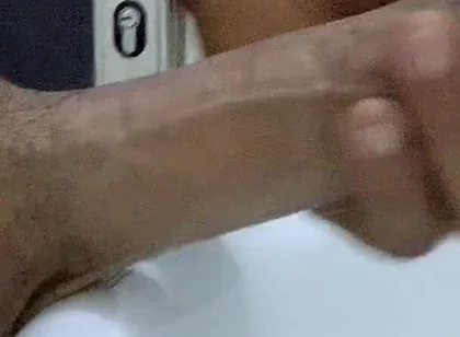 Jerking at Work in Toilet of My Boss