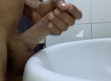 Jerking at Work in Toilet of My Boss