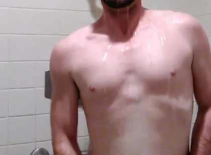 Jacking off in the Showers