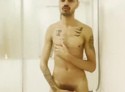 Jacking off Until I Cum in the Shower