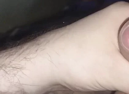 Masturbating on Bed and Huge Cumshot to My Hairy Belly