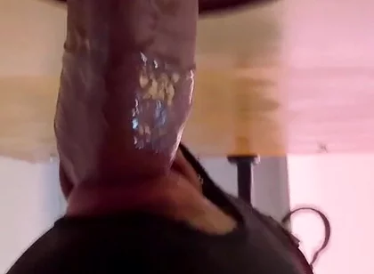 Daddy Cock at Gloryhole: His Thick Fills the Cum Glass - Then I Get so Horny I Shoot Right in