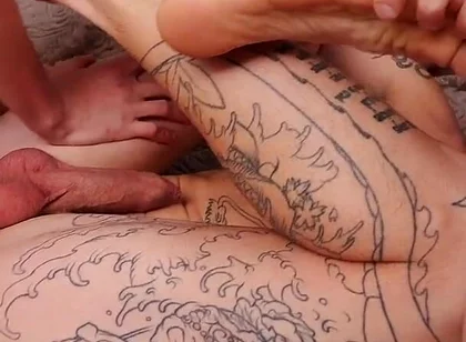 Two Guys with Big Cocks Fuck Stepbrother's Tight Asshole Hard