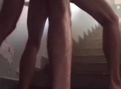 Fucking My Friend on the Stairs of the Building