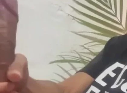 Young Man Enjoying a Rich Handjob