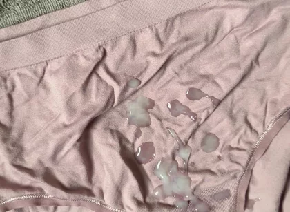 Cum on Wife’s Panties 8