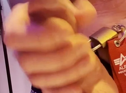 Sub Puppy Explodes Cum After Release of His Chastity Cage