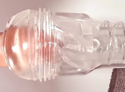 A Fleshlight Ice Lady Gets Fucked by This Hairy Bear's Big Cock